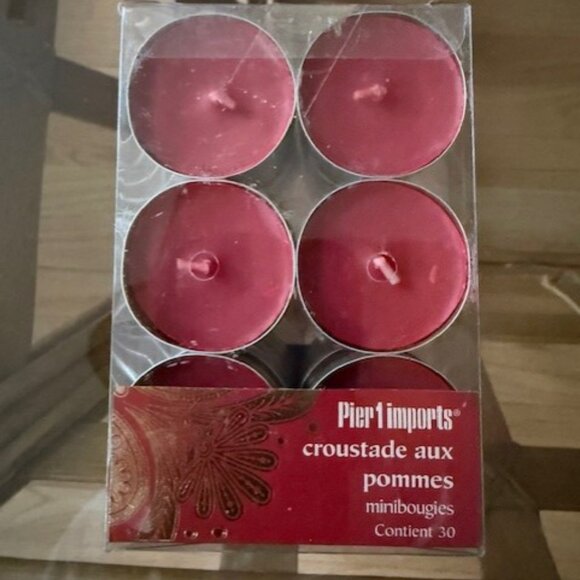 Pier 1 Imports Apple Crisp Tea Lights 30 Count - Picture 2 of 4
